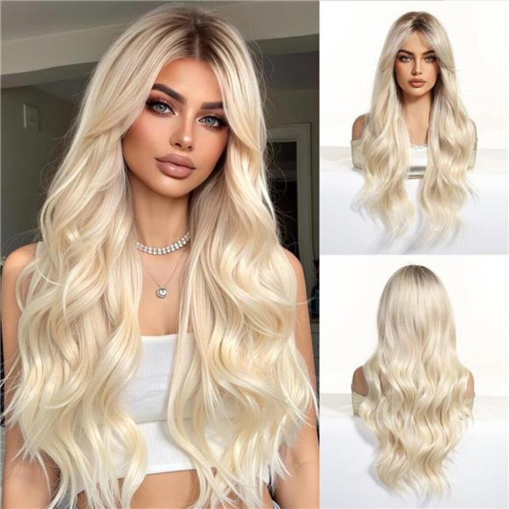 Blonde Wavy Hair Wig